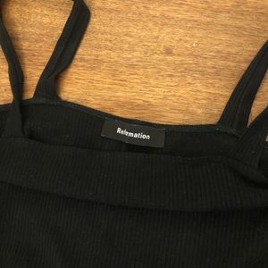 Reformation square neckline jumpsuit